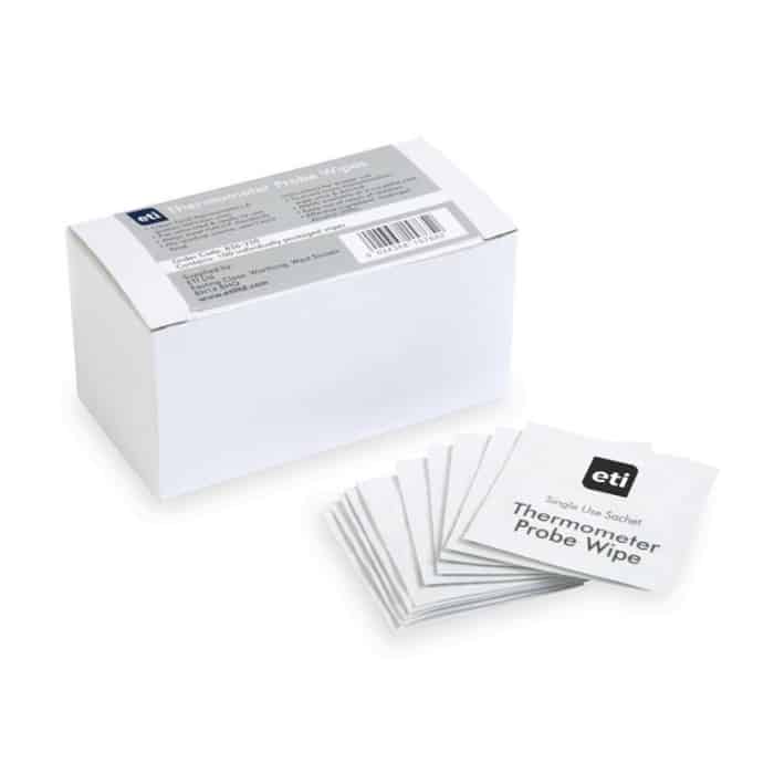 Thermometer 100 single sachet probe wipes
